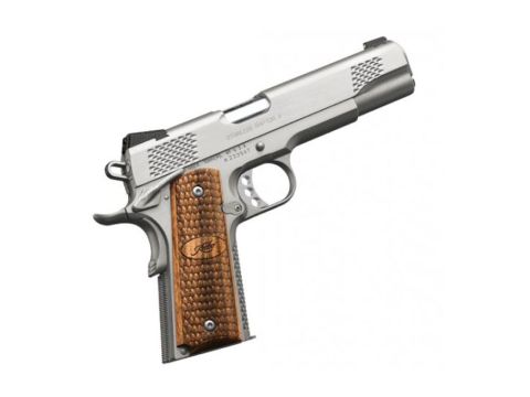 KIMBER STAINLESS RAPTOR II 45ACP 5IN STAINLESS / ZEBRAWOOD 8RD